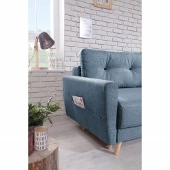 Mørteens Sofa Sola (3-Sitzer) - Webstoff - Taubengrau - Schlaffunktion -WOHNZIMMERMÖBEL Verkäufe 1000226551 210706 11032900065 DETAILS P000000001000226551