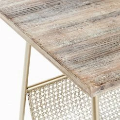 Red Living Beistelltisch Massillon - Echtholzfurnier / Metall - Gold -WOHNZIMMERMÖBEL Verkäufe 1000227231 201006 13134000029 DETAILS P000000001000227231