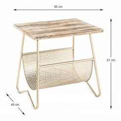 Red Living Beistelltisch Massillon - Echtholzfurnier / Metall - Gold -WOHNZIMMERMÖBEL Verkäufe 1000227231 201006 13134400031 SKETCH DETAILS P000000001000227231 sketch