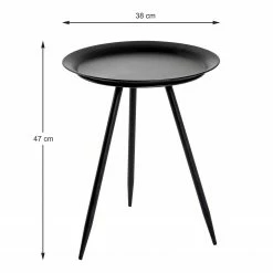 Red Living Beistelltisch Wilders I - Metall - Schwarz -WOHNZIMMERMÖBEL Verkäufe 1000227237 201006 13135700039 SKETCH DETAILS P000000001000227237 sketch