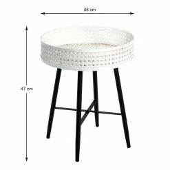 Loftscape Beistelltisch Whiteville I - Metall - Cremeweiß / Schwarz -WOHNZIMMERMÖBEL Verkäufe 1000227255 201006 13152100087 SKETCH DETAILS P000000001000227255 sketch