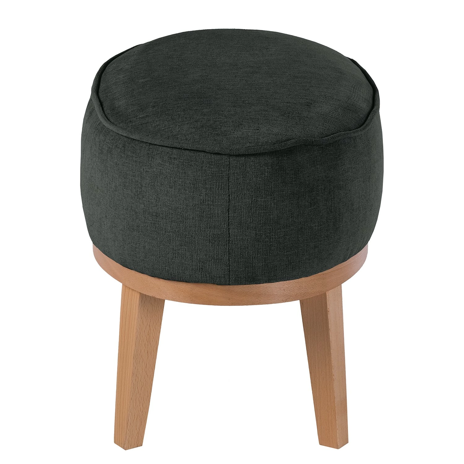 Ridgevalley Polsterhocker Voiteur - Webstoff Nere: Schwarz - Buche Hell 3 Ridgevalley Polsterhocker Voiteur - Webstoff Nere: Schwarz - Buche Hell – Bild 3