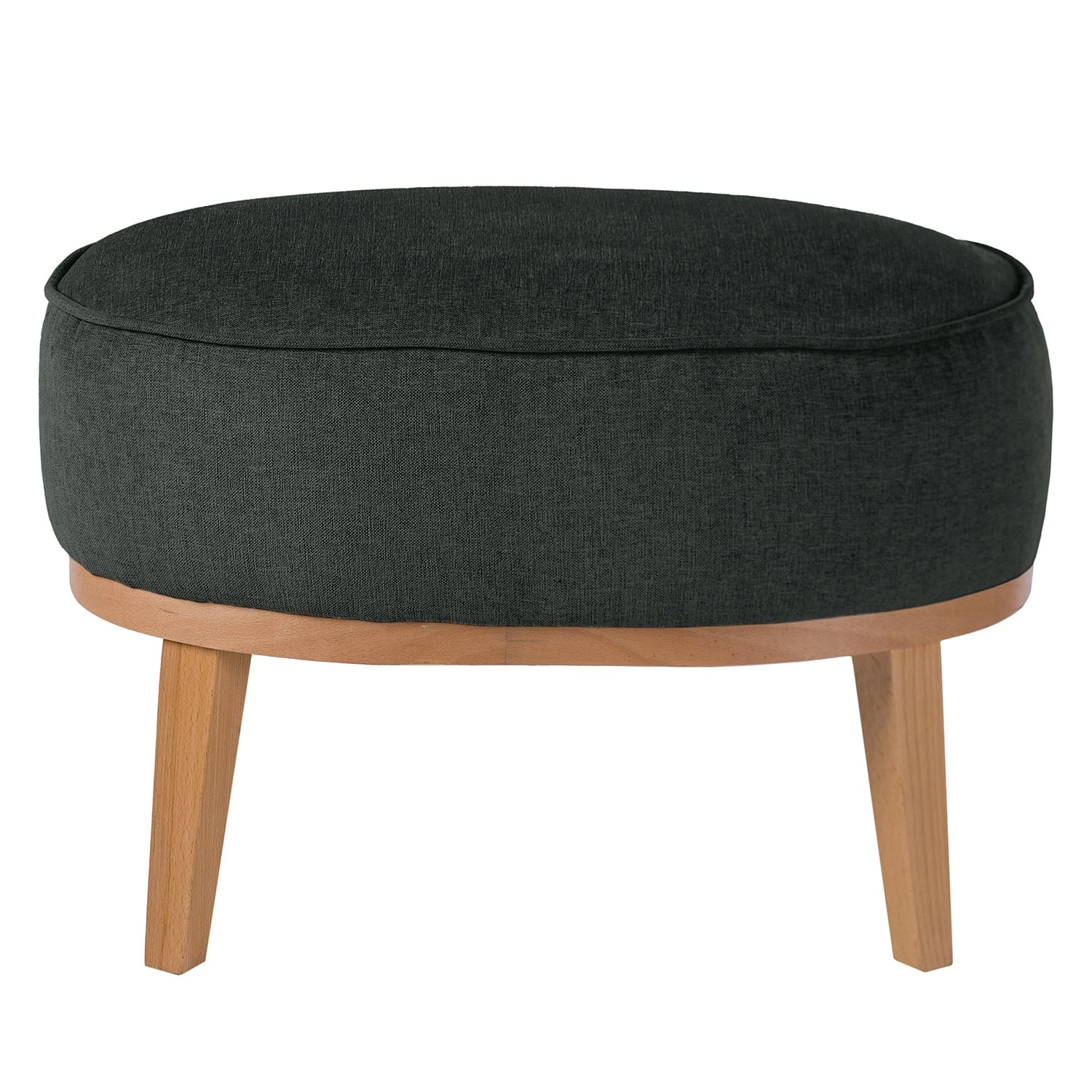 Ridgevalley Polsterhocker Voiteur - Webstoff Nere: Schwarz - Buche Hell 4 Ridgevalley Polsterhocker Voiteur - Webstoff Nere: Schwarz - Buche Hell – Bild 4