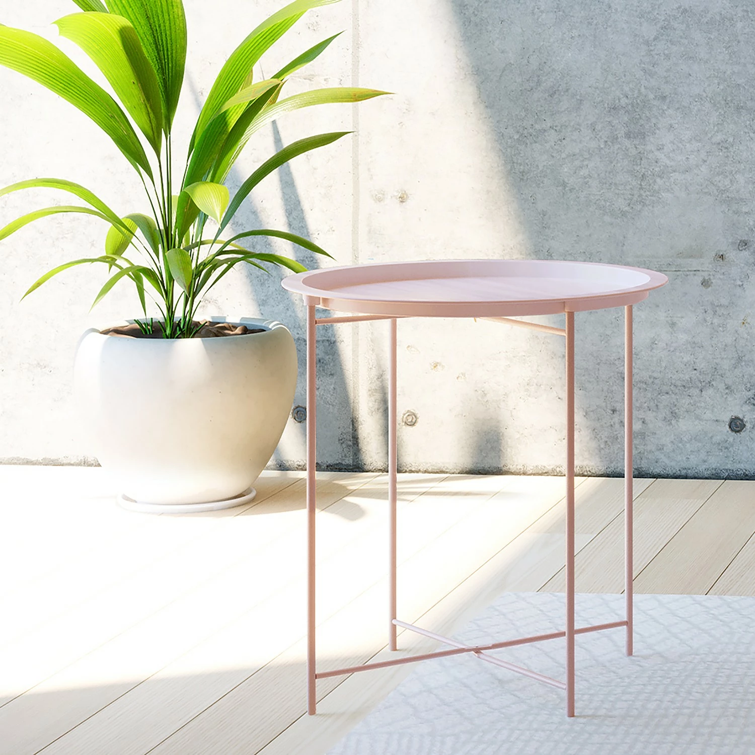 Loftscape Beistelltisch Maxwelton - Metall - Rosa 2 Loftscape Beistelltisch Maxwelton - Metall - Rosa – Bild 2