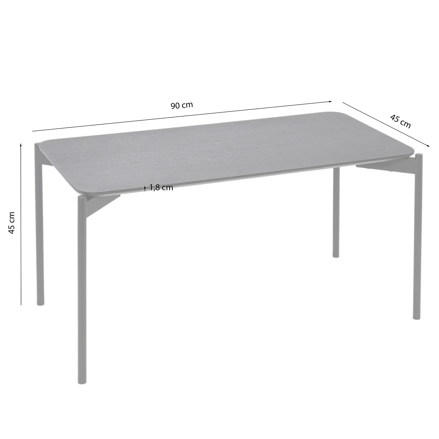 Red Living Couchtisch Oakton - Echtholzfurnier / Metall - Eiche 9 Red Living Couchtisch Oakton - Echtholzfurnier / Metall - Eiche – Bild 9