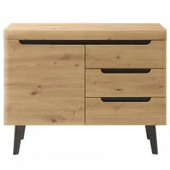 Loftscape Kommode Tornac - Eiche Artisan Dekor / Schwarz -WOHNZIMMERMÖBEL Verkäufe 1000228645 201028 06335800094 DETAILS P000000001000228645