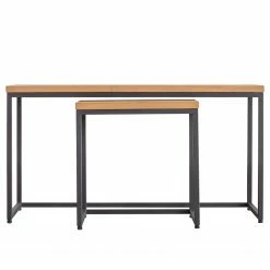 Studio Copenhagen Couchtisch Flox (2er-Set) - Echtholzfurnier / Metall - Eiche / Schwarz 18 Studio Copenhagen Couchtisch Flox (2er-Set) - Echtholzfurnier / Metall - Eiche / Schwarz -WOHNZIMMERMÖBEL Verkäufe 1000229514 210602 11302300009 DETAILS P000000001000229514