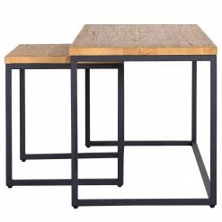 Studio Copenhagen Couchtisch Flox (2er-Set) - Echtholzfurnier / Metall - Eiche / Schwarz 20 Studio Copenhagen Couchtisch Flox (2er-Set) - Echtholzfurnier / Metall - Eiche / Schwarz -WOHNZIMMERMÖBEL Verkäufe 1000229514 211029 130235000049 DETAILS P000000001000229514