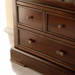 Ridgevalley Standvitrine Brieux - Tulpenbaum teilmassiv - Tulpenbaum Antik -WOHNZIMMERMÖBEL Verkäufe 1000230613 201113 12531100037 DETAILS P000000001000230613