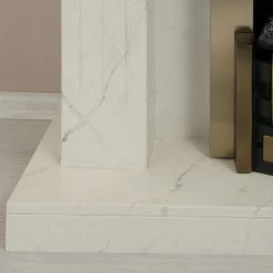 Loftscape Elektrokamin Boyne - Marmor Weiß Dekor -WOHNZIMMERMÖBEL Verkäufe 1000230615 201113 12534100067 DETAILS P000000001000230615