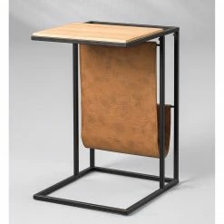 Red Living Beistelltisch Vivonne - Wildeiche massiv / Metall - Wildeiche / Schwarz -WOHNZIMMERMÖBEL Verkäufe 1000231168 201118 12514100029 MOOD DETAILS P000000001000231168 mood