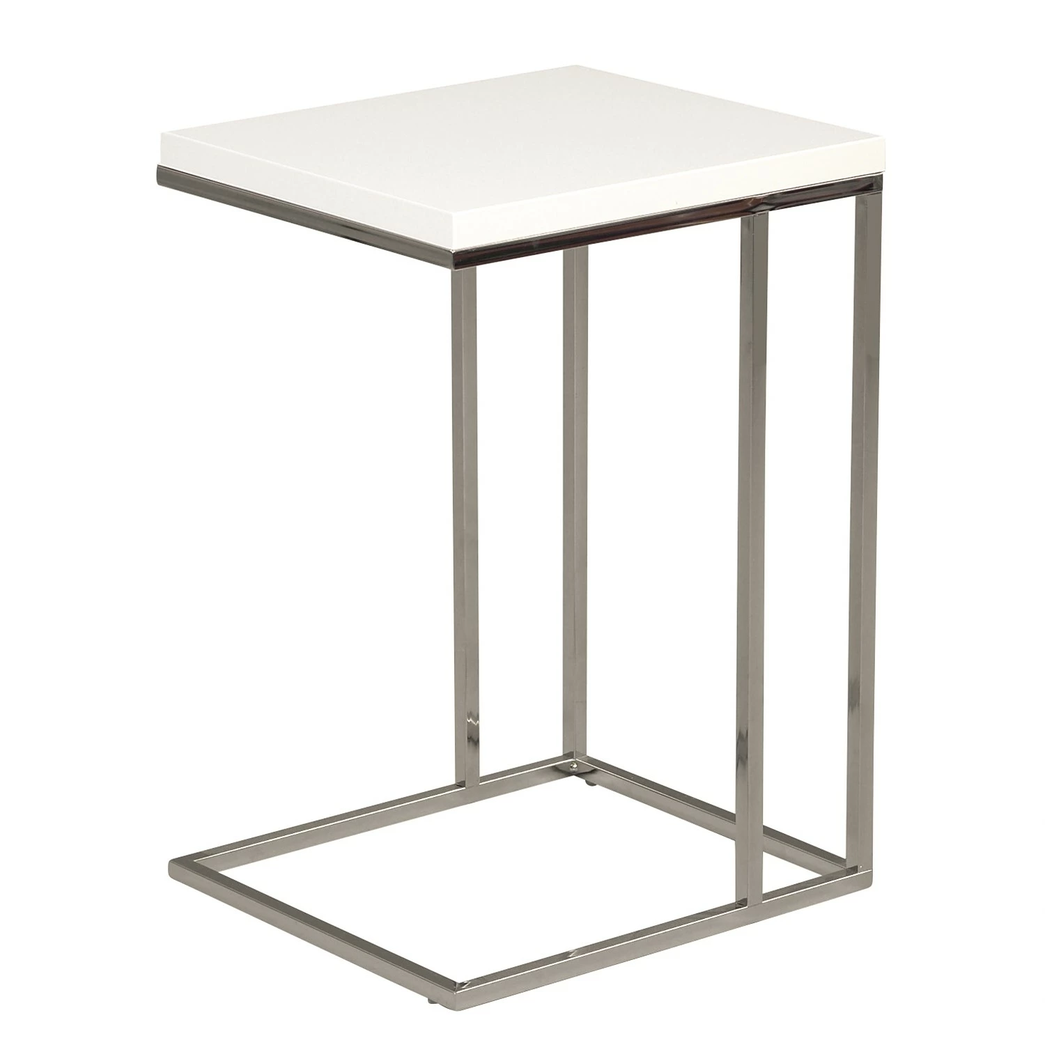 Loftscape Beistelltisch Yebles - Weiß / Silber 1 Loftscape Beistelltisch Yebles - Weiß / Silber