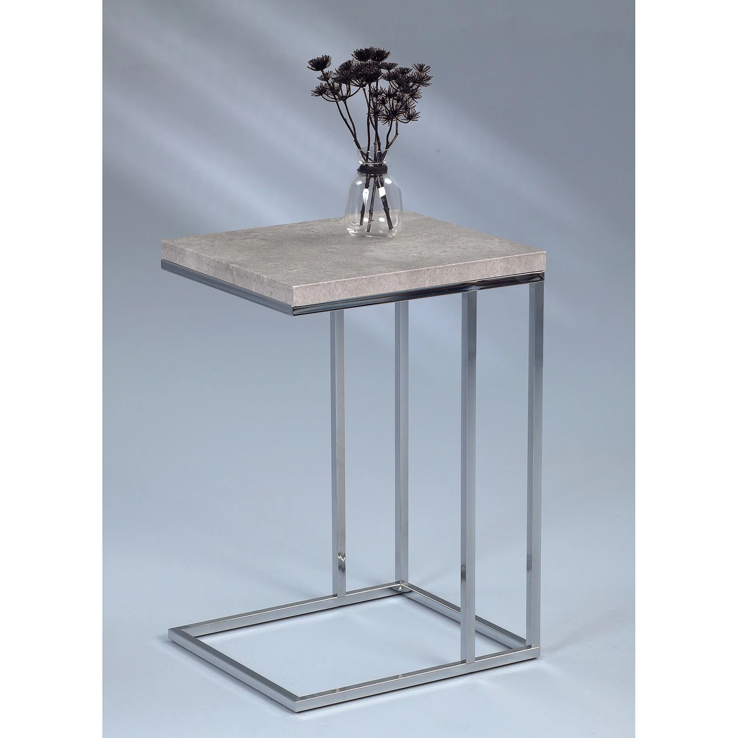 Loftscape Beistelltisch Tuffe - Beton Dekor / Silber 2 Loftscape Beistelltisch Tuffe - Beton Dekor / Silber – Bild 2