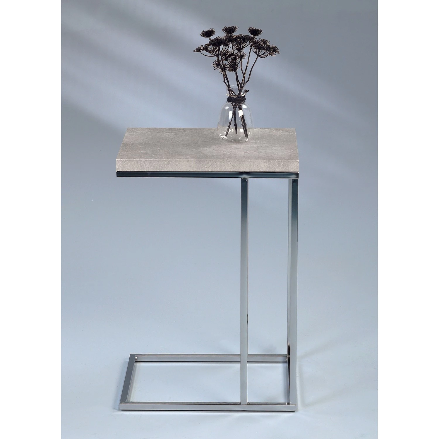 Loftscape Beistelltisch Tuffe - Beton Dekor / Silber 3 Loftscape Beistelltisch Tuffe - Beton Dekor / Silber – Bild 3