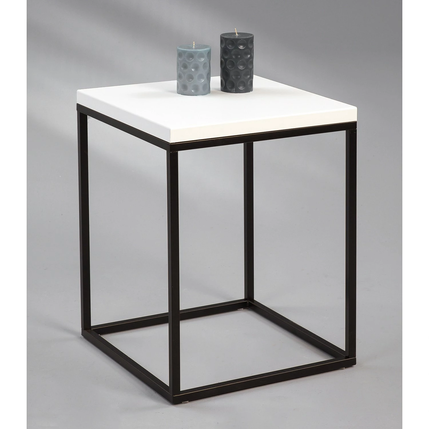 Loftscape Beistelltisch Sirod - Weiß / Schwarz 2 Loftscape Beistelltisch Sirod - Weiß / Schwarz – Bild 2