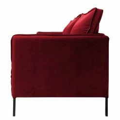 Ars manufacti Sofa Danze (3-Sitzer) - Samt - Samt Ravi: Rot -WOHNZIMMERMÖBEL Verkäufe 1000231926 210205 07550500932 DETAILS P000000001000231926