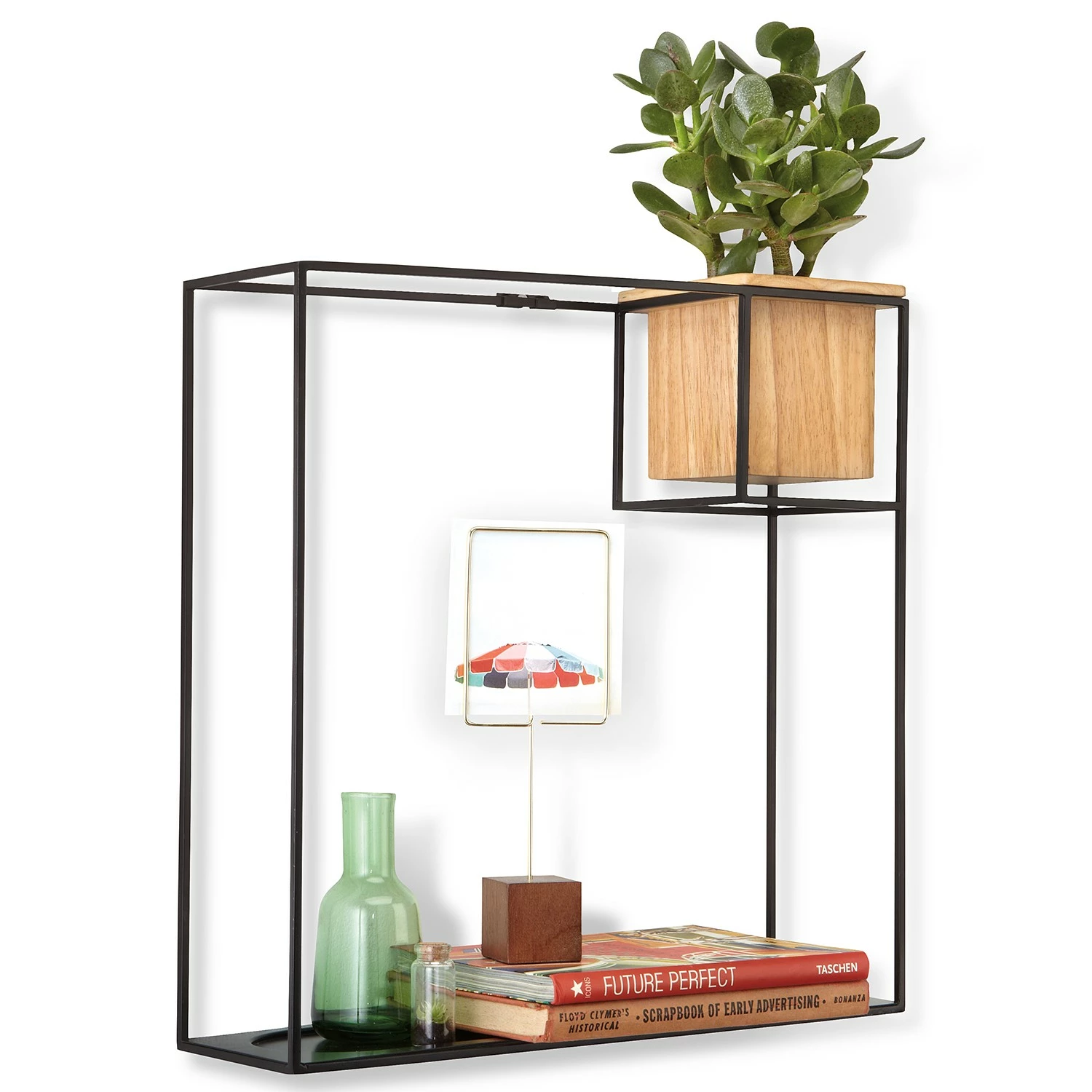 Umbra Wandregal Cubist I - Metall / Buche massiv - Schwarz / Buche 8 Umbra Wandregal Cubist I - Metall / Buche massiv - Schwarz / Buche – Bild 8