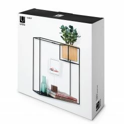 Umbra Wandregal Cubist I - Metall / Buche massiv - Schwarz / Buche 22 Umbra Wandregal Cubist I - Metall / Buche massiv - Schwarz / Buche -WOHNZIMMERMÖBEL Verkäufe 1000235476 201214 15131500287 DETAILS P000000001000235476