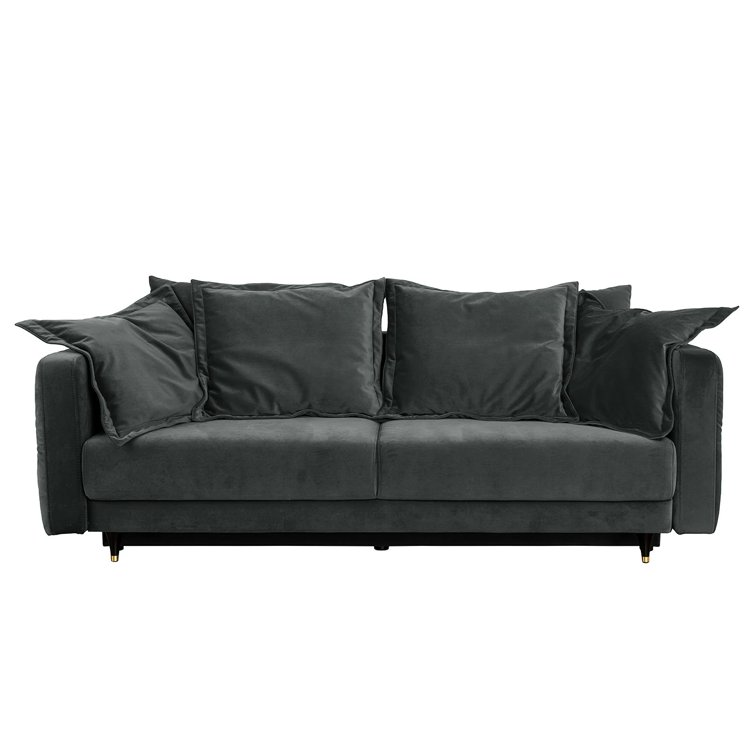 Jack & Alice Big Sofa Cape Vincent - Samt - Samt Vaia: Dunkelgrau 5 Jack & Alice Big Sofa Cape Vincent - Samt - Samt Vaia: Dunkelgrau – Bild 5