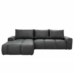 Jack & Alice Ecksofa Saint Veep - Samt - Samt Onoli: Dunkelgrau - Longchair davorstehend links -WOHNZIMMERMÖBEL Verkäufe 1000235649 211007 130102000033 DETAILS P000000001000235649