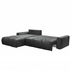 Jack & Alice Ecksofa Saint Veep - Samt - Samt Onoli: Dunkelgrau - Longchair davorstehend links -WOHNZIMMERMÖBEL Verkäufe 1000235649 211007 130102000044 DETAILS P000000001000235649