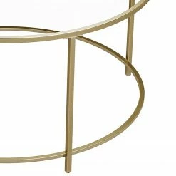 Red Living Couchtisch Poygan - Glas / Metall - Gold -WOHNZIMMERMÖBEL Verkäufe 1000235673 201210 06183200048 DETAILS P000000001000235673