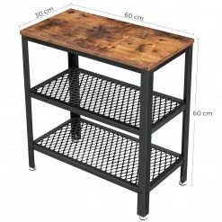 Red Living Beistelltisch Morristown I - Metall - Braun / Schwarz -WOHNZIMMERMÖBEL Verkäufe 1000235680 201210 06203000107 SKETCH DETAILS P000000001000235680 sketch