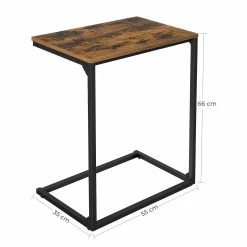 Red Living Beistelltisch Leesville - Metall - Braun / Schwarz -WOHNZIMMERMÖBEL Verkäufe 1000235686 201210 06215400148 SKETCH DETAILS P000000001000235686 sketch