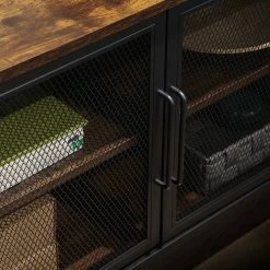 Red Living TV-Lowboard Thenon - Schwarz / Braun -WOHNZIMMERMÖBEL Verkäufe 1000235687 201210 06220400154 DETAILS P000000001000235687