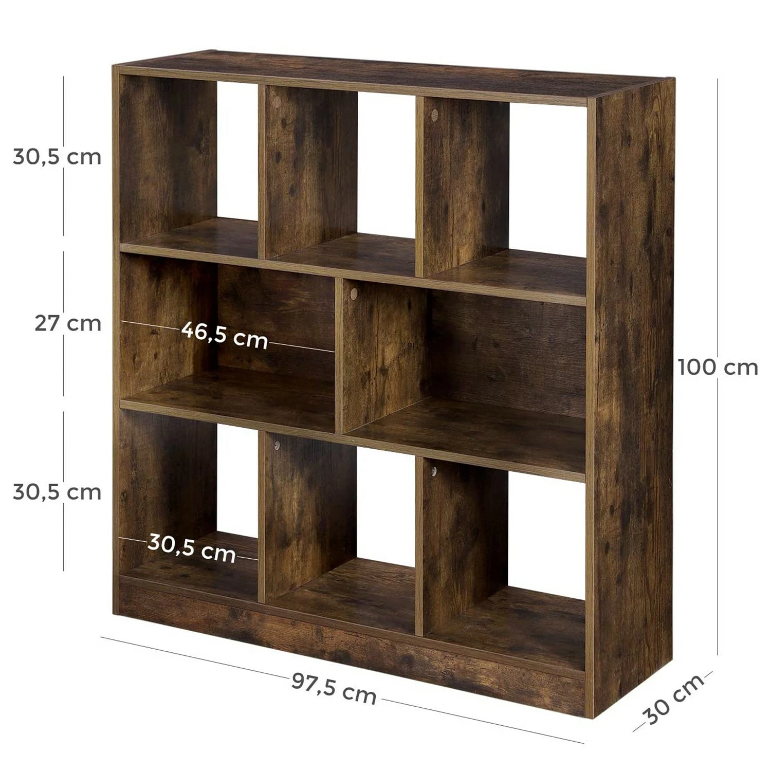 Regal Lunel II - Eiche Rustikal Dekor 5 Regal Lunel II - Eiche Rustikal Dekor – Bild 5