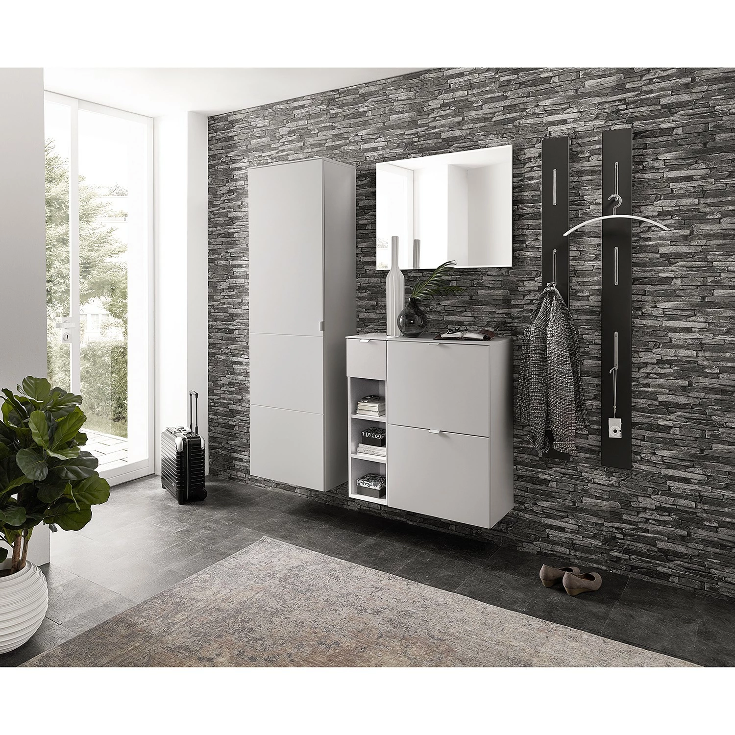 Loftscape Wandregal Robion I - Hellgrau 2 Loftscape Wandregal Robion I - Hellgrau – Bild 2