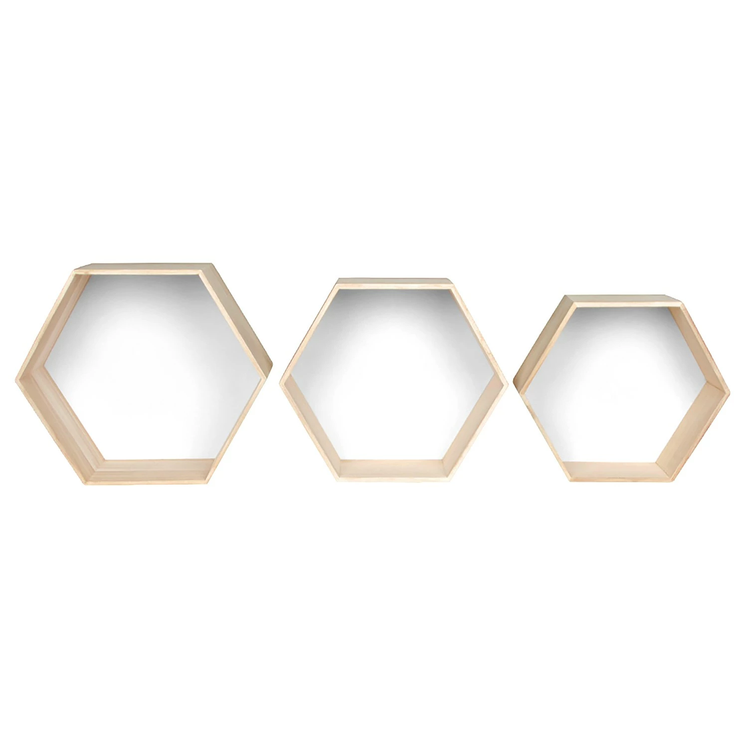 Naturoo Wandregal Cusset I (3er-Set) - Paulownia massiv - Paulownia / Weiß 2 Naturoo Wandregal Cusset I (3er-Set) - Paulownia massiv - Paulownia / Weiß – Bild 2