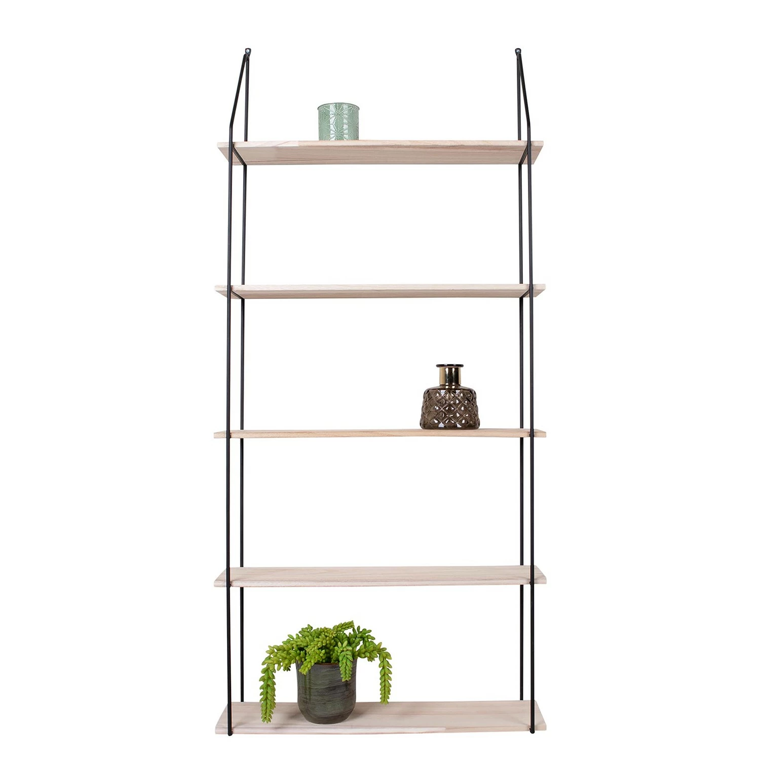 Norrwood Wandregal Carmaux - Paulownia massiv / Metall - Paulownia / Schwarz 5 Norrwood Wandregal Carmaux - Paulownia massiv / Metall - Paulownia / Schwarz – Bild 5