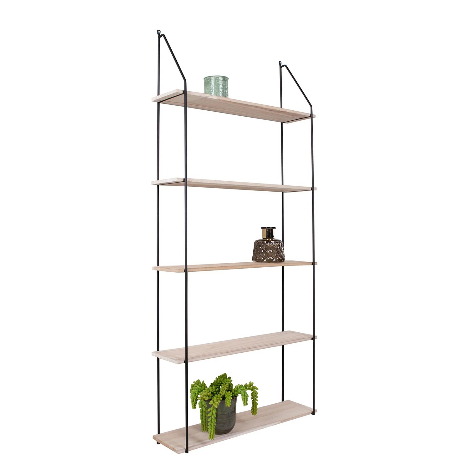 Norrwood Wandregal Carmaux - Paulownia massiv / Metall - Paulownia / Schwarz 6 Norrwood Wandregal Carmaux - Paulownia massiv / Metall - Paulownia / Schwarz – Bild 6