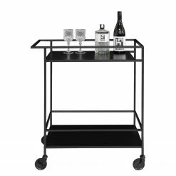 Red Living Servierwagen Arette - Metall - Schwarz -WOHNZIMMERMÖBEL Verkäufe 1000235944 201223 12280300078 DETAILS P000000001000235944