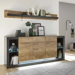 Red Living Sideboard Talence I - Kastanie Dekor / Grau -WOHNZIMMERMÖBEL Verkäufe 1000236848 201218 06040500036 MOOD DETAILS P000000001000236848 mood