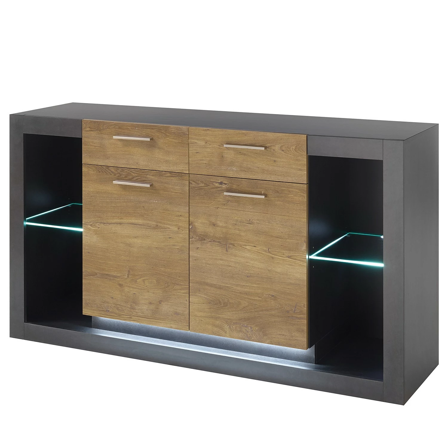 Red Living Sideboard Talence II - Kastanie Dekor / Grau 1 Red Living Sideboard Talence II - Kastanie Dekor / Grau