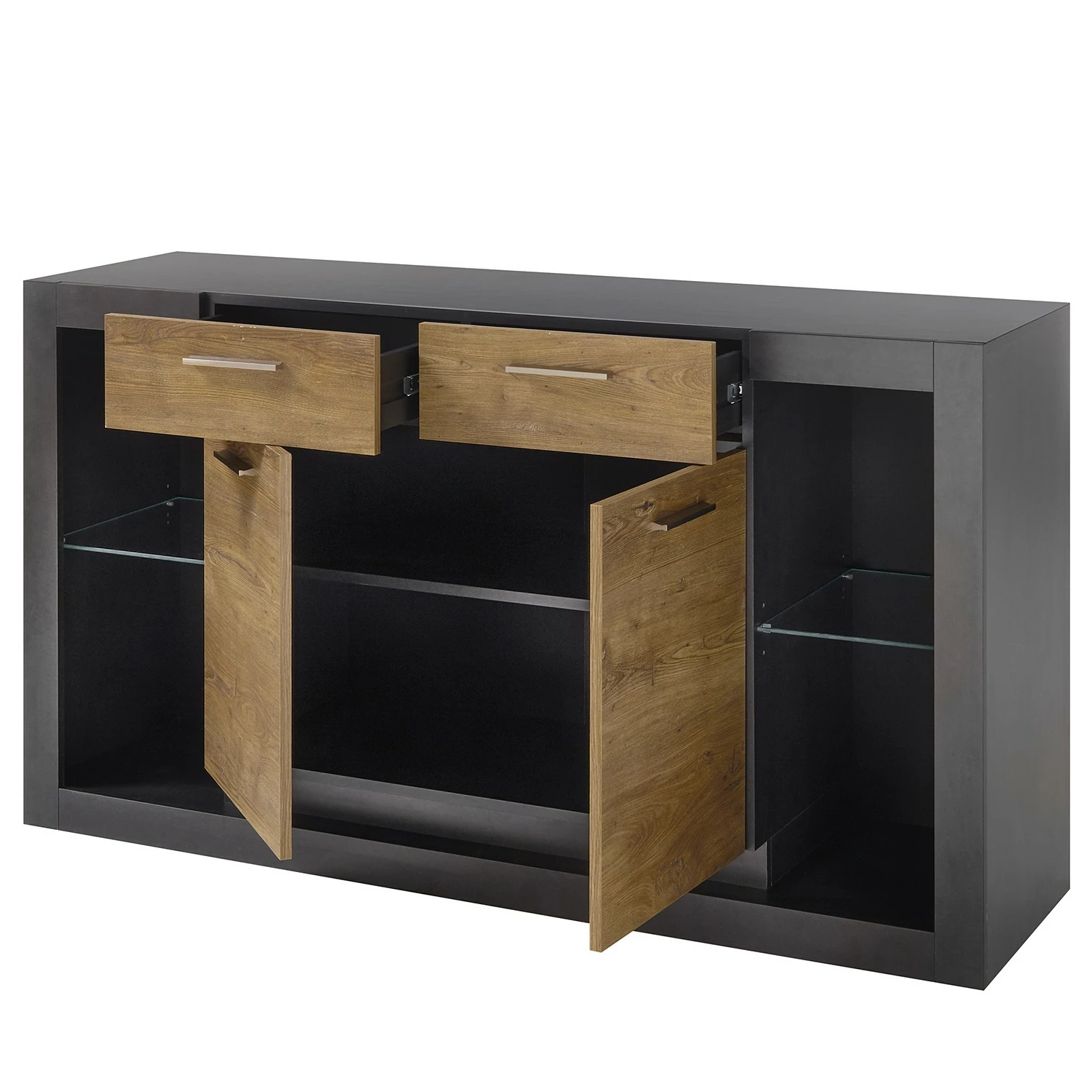 Red Living Sideboard Talence II - Kastanie Dekor / Grau 4 Red Living Sideboard Talence II - Kastanie Dekor / Grau – Bild 4