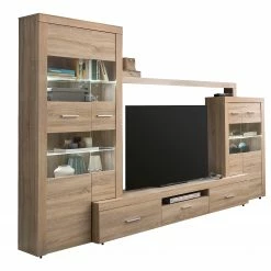 Loftscape Wohnwand Vierzon (4-teilig) - Eiche Sonoma Dekor -WOHNZIMMERMÖBEL Verkäufe 1000237339 201230 13131500032 DETAILS P000000001000237339