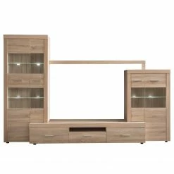 Loftscape Wohnwand Vierzon (4-teilig) - Eiche Sonoma Dekor -WOHNZIMMERMÖBEL Verkäufe 1000237339 201230 13131900033 DETAILS P000000001000237339