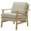 Studio Copenhagen Sessel Pepper - Flachgewebe Shina: Beige - Eiche Hell