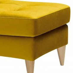 Studio Copenhagen Polsterhocker Powder - Samt Houki: Senfgelb - Eiche Hell -WOHNZIMMERMÖBEL Verkäufe 1000238893 210121 14462001014 DETAILS P000000001000238893
