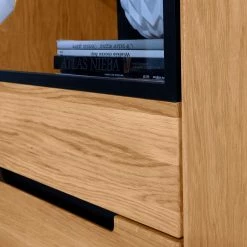 Naturoo Vitrinenschrank Loray - Eiche teilmassiv -WOHNZIMMERMÖBEL Verkäufe 1000239453 210915 09263500011 DETAILS P000000001000239453