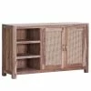 Naturoo Sideboard Rodern II - Sheesham massiv / Wiener Geflecht
