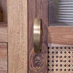 Naturoo Highboard Rodern - Sheesham massiv / Wiener Geflecht -WOHNZIMMERMÖBEL Verkäufe 1000239497 210108 13370400049 DETAILS P000000001000239497