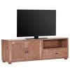 Naturoo TV-Lowboard Valenton I - Akazie massiv / Rattan