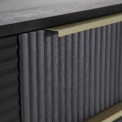 Red Living Sideboard Soyons - Akazie massiv / Metall - Schwarz / Gold -WOHNZIMMERMÖBEL Verkäufe 1000239501 210108 13372300060 DETAILS P000000001000239501