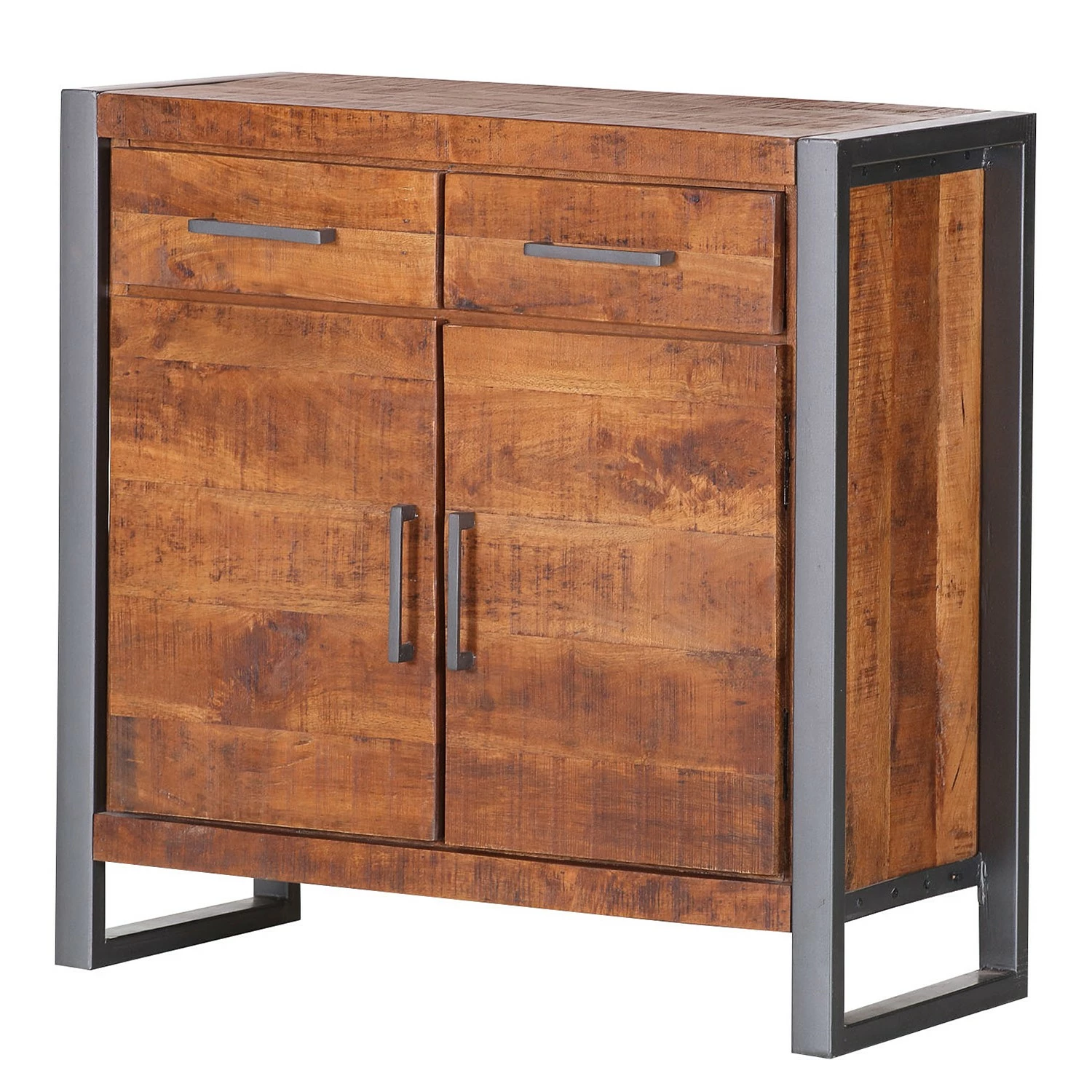 Red Living Kommode Thiery - Mango massiv / Metall - Mango Braun / Anthrazit 1 Red Living Kommode Thiery - Mango massiv / Metall - Mango Braun / Anthrazit