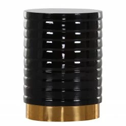 Red Living Beistelltisch Payzac I - Metall - Schwarz / Gold