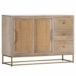 Naturoo Sideboard Rumilly - Rattangeflecht / Mango massiv